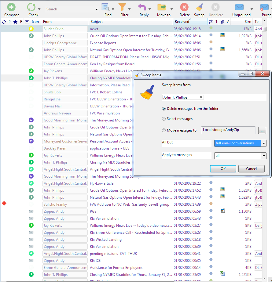 Redact email content